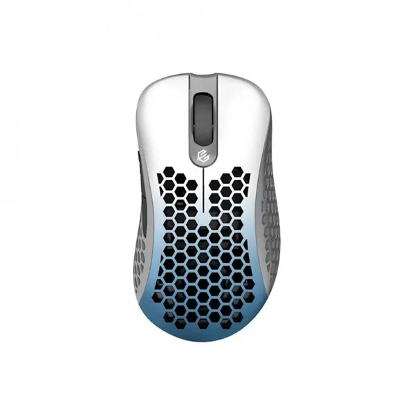 G-Wolves Sköll RGB Gaming Mouse - White/Blue - Gaming Mus - Optisk - 7 knapper - Hvit med RGB-LED lys